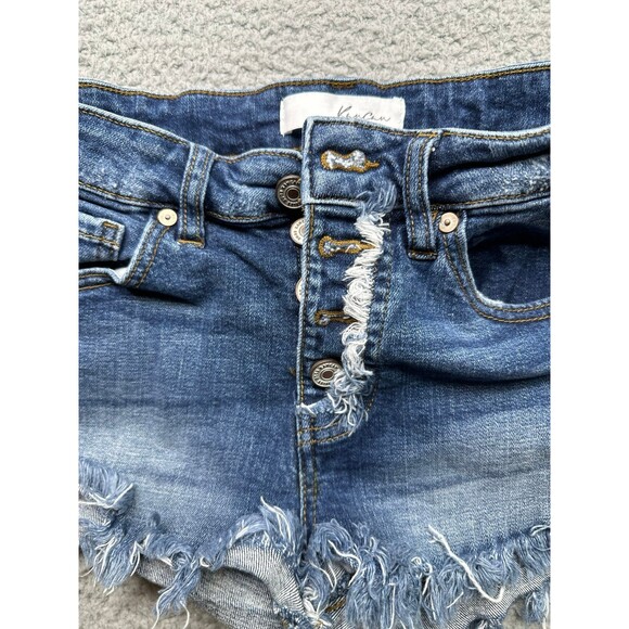 KanCan buttonfly short shorts denim sz small - Picture 2 of 9